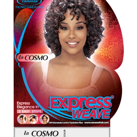La Cosmo Vanessa Hair Half Wig Express Weave Curly Hair Bangs Bob Short Spirals - Picture 2 of 4